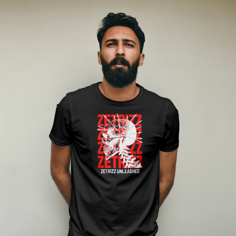 Zetrizz T-Shirt Unleashed Skull