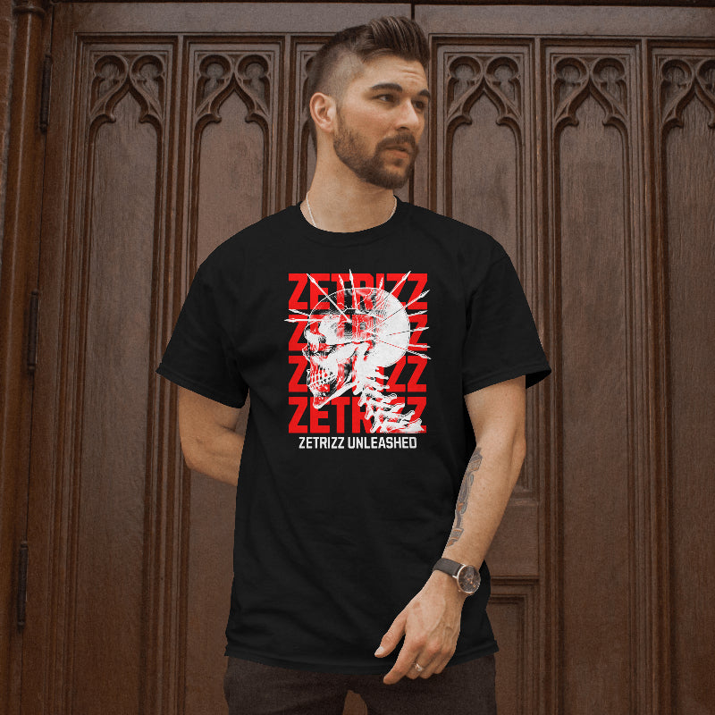 Zetrizz T-Shirt Unleashed Skull