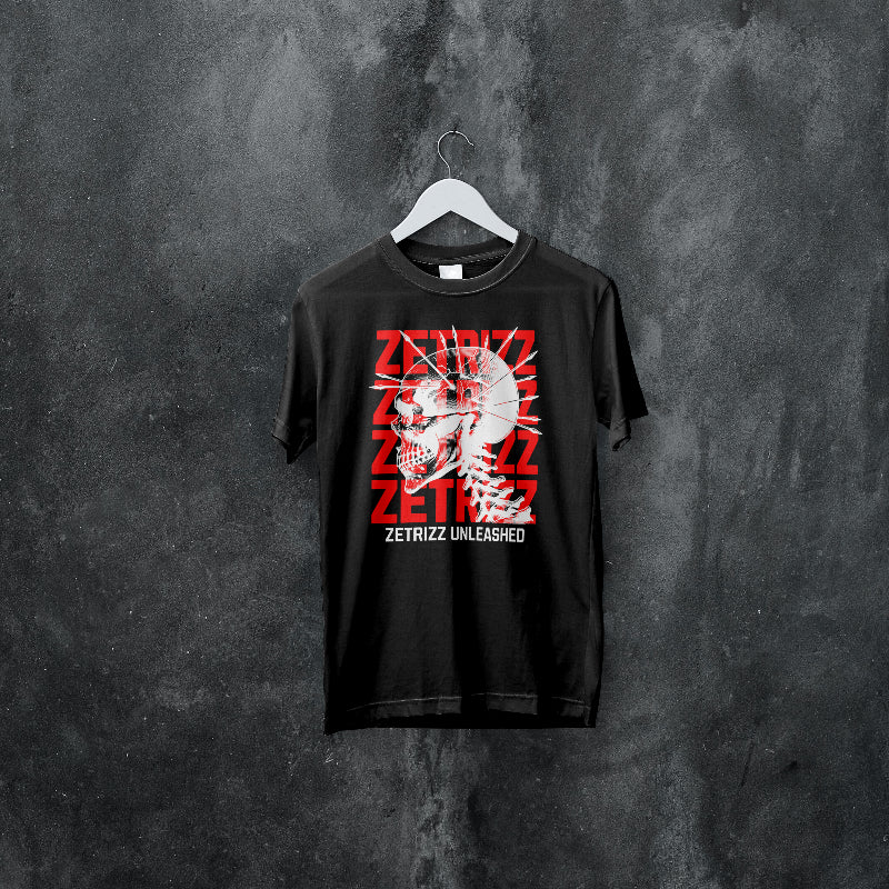 Zetrizz T-Shirt Unleashed Skull